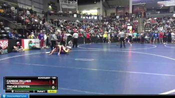 140 lbs Cons. Round 1 - Camron Zellmer, WC Takedown Club vs Trevor Steffen, WPWC