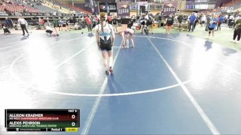 130 lbs Champ. Round 1 - Allison Kraemer, MO West Championship Wrestling Club vs Alexis Pehrson, Nebraska Wrestling Training Center