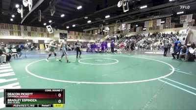 157 lbs Cons. Round 7 - Bradley Espinoza, Brea Olinda vs Deacon Pickett, Centennial (Nevada)