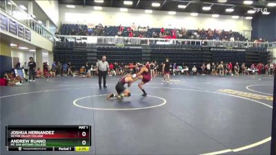 149 lbs Cons. Round 3 - Joshua Hernandez, Victor Valley College vs Andrew Ruano, Mt. San Antonio College