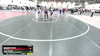 106 lbs Cons. Round 1 - Nick Payne, Conroe Woodlands College Park vs Brayden Davis, Rockwall