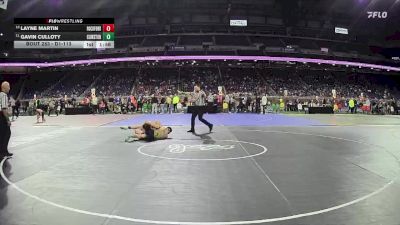 D1-113 lbs Semifinal - Layne Martin, Rockford HS vs Gavin Culloty, Clarkston HS