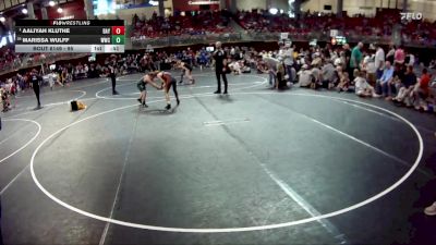 95 lbs Cons. Round 3 - Marissa Wulff, Westside Wrestling Club vs Aaliyah Kluthe, North Bend Matcats