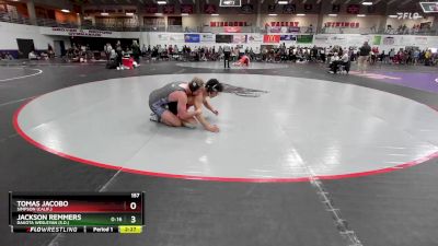 157 lbs Cons. Round 2 - Tomas Jacobo, Simpson (Calif.) vs Jackson Remmers, Dakota Wesleyan (S.D.)