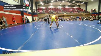 144 lbs Final - Gavin Wallace, Bixby HS Boys vs Taghee Crowels, Bartlesville High School