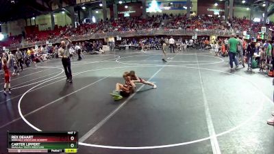 65 lbs Cons. Round 1 - Carter Lippert, Ogallala Youth Wrestling vs Rex DeHart, Nebraska Wrestling Academy