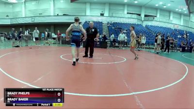 120 lbs 1st Place Match - Brady Phelps, IL vs Brady Baker, MI