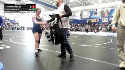 135 lbs Cons. Round 1 - Natalie Garcia, Shawnee Mission South vs Avery Gonzalez, Olathe East