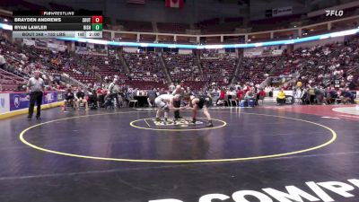 152 lbs Quarterfinal - Brayden Andrews, Southern Columbia vs Ryan Lawler, Bishop McDevitt