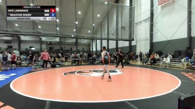 14U Boys Festival GR GR - 100 lbs Quarters - Tate Lawrence, Rock Of Redmond Wrestling vs Braxton Short, Beaver Dam Wrestling Club