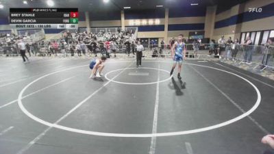 130 lbs Consi Of 8 #2 - Brey Stahle, Idaho Gold vs Devin Garcia, Forge Wrestling Club