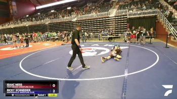 114 lbs 3rd Place Match - Isaac Ness, Team Braves Wrestling Club vs Ricky Schneider, Diamondville Wrestling Club