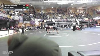 190 lbs Semifinal - Keegan Urbanek, Ellsworth HS vs Elijah Webb, Effingham-Atchison Co Community HS