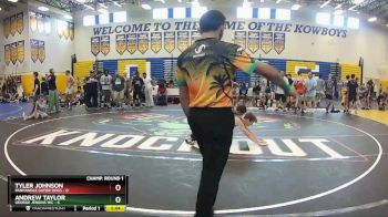 120 lbs Champ Round 1 (16 Team) - Tyler Johnson, Panhandle Gator Dogs vs Andrew Taylor, George Jenkins WC