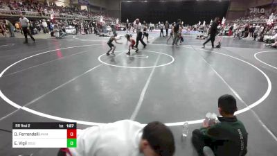 57 lbs Rr Rnd 2 - Owen Ferrendelli, Animal House WC vs Evan Vigil, Goldmans WAR