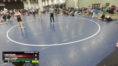 110 lbs Cons. Round 3 - Liam Exline, Hawkeye Wrestling Academy vs Grady Kaiser, D3 Wrestling Club