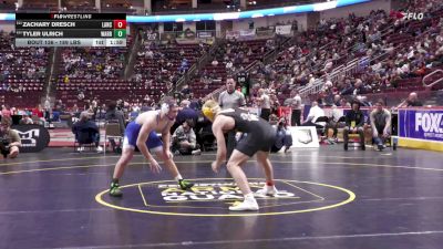 189 lbs First Round - Zachary Dresch, Lancaster Catholic vs Tyler Ulrich, Warrior Run