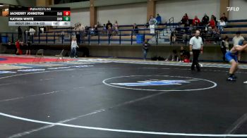 114-122 lbs Round 3 - Kaysen White, Sheridan vs Jackerry Johnston, Sage Valley