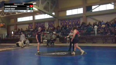 138 lbs Cons. Round 2 - Corbin Donner, Laramie vs Jaykob West, Central