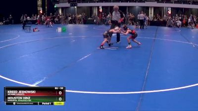 55 lbs Champ. Round 2 - Kreed Jesnowski, WCABBE Knights vs Houston Hinz, Immortal Athletics WC