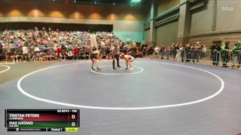 106 lbs Quarterfinal - Mas Hatano, Folsom vs Tristan Peters, Claremore