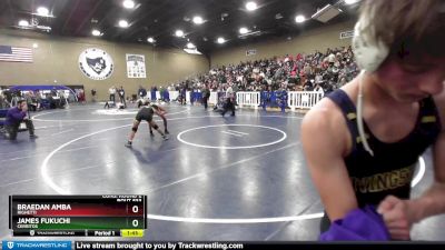 113 lbs Cons. Round 2 - Braedan Amba, Righetti vs James Fukuchi, Cerritos