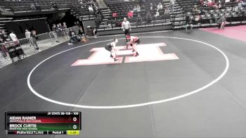 109 lbs Champ. Round 2 - Aidan Rainer, Grantsville High School vs Brock Curtis, Riverton High School