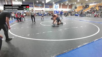 285 lbs Quarterfinal - Jonathan Letona, Mayfair vs Santiago Herrera, Colony