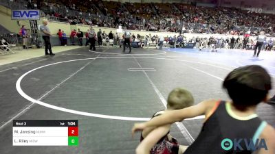 55 lbs Round Of 32 - Max Jansing, Norman Grappling Club vs Leland Riley, Midwest City Bombers