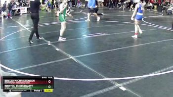 101 lbs Cons. Round 1 - Breckyn Christensen, Bennington Wrestling Club vs Bristol Engelhaupt, O`Neill Leprechaun Wrestling