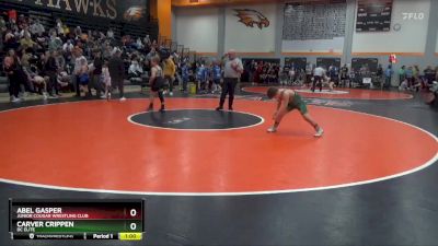 100 lbs Round 5 - Abel Gasper, Junior Cougar Wrestling Club vs Carver Crippen, DC Elite