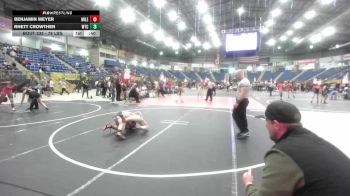78 lbs Consolation - Benjamin Meyer, Mile High WC vs Rhett Crowther, Wtc