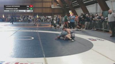 145 lbs Round Of 32 - Logan Refsnider, Pinnacle vs Brennan Kline, Pit Crew