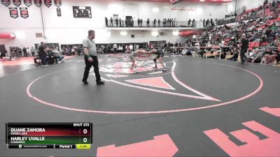 132 lbs Semifinal - Duane Zamora, Moses Lake vs Harley Uvalle, Chiawana