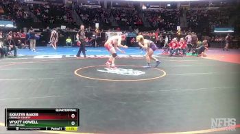 165-2A Quarterfinal - Wyatt Howell, West Grand vs Skeater Baker, Crowley County