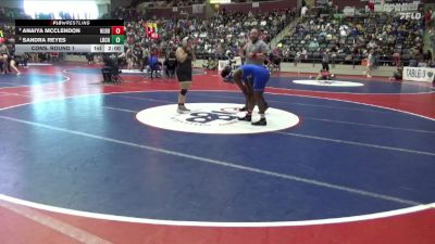 6A 155 lbs Cons. Round 1 - Anaiya Mcclendon, North Little Rock High School vs Sandra Reyes, Little Rock Central High School