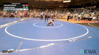 52 lbs Consi Of 8 #2 - Sullivan Richard, Cushing Tigers vs Cainen Sitzman, Tulsa Blue T Panthers