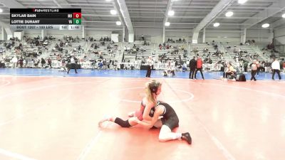 100 lbs Round Of 64 - Skylar Bain, MO vs Lottie Durant, VA