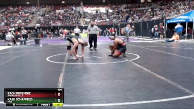 190 lbs Cons. Round 1 - Zach Resendiz, American Falls vs Kase Schaffeld, Vale