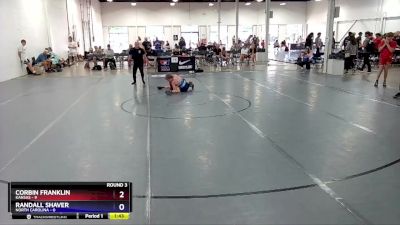 92 lbs Round 3 (6 Team) - Corbin Franklin, Kansas vs Randall Shaver, North Carolina