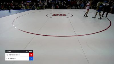 100 lbs Rnd Of 32 - Chase Karenbauer, PA vs William Soto, NY