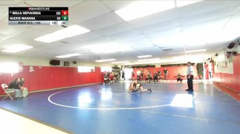 105 lbs Cons. Round 6 - Alexis Magana, Chino vs Bella Sepulveda, Corona