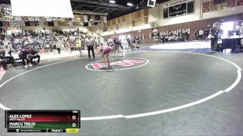 144 lbs Cons. Round 1 - Alex Lopez, West Valley vs Marcu Trejo, Eleanor Roosevelt