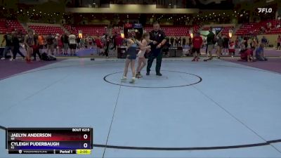 69 lbs Round 3 - Jaelyn Anderson, NE vs Cyleigh Puderbaugh, KS