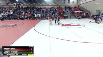 83-88 lbs Round 2 - Lileeah Johnson, Steelclaw Wrestling Club vs Kassidy Davis, Mat Demon Wrestling Club