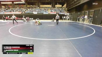 125 lbs Cons. Semi - 2 Brandon Orum, Life vs 6 Trevor Marsman, Cornerstone