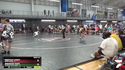 126 lbs 2nd Wrestleback (16 Team) - Westley Hyatt, BRAWL Black vs Brennan Mays, Alabama Elite White