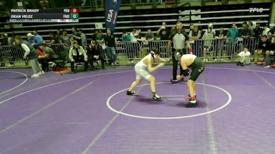 136 lbs Consi Of 8 #2 - Patrick Brady, Point Wrestling Club vs Dean Velez, Parsippany