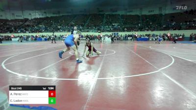 150 lbs Quarterfinal - Ayden Perez, Watonga vs Clint Ladon, Marlow Outlaws