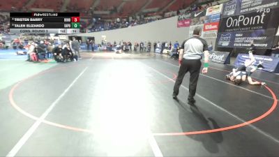 5A Boys 106 lbs Cons. Round 2 - Tristen Barry, Bend Boys vs Talen Elizando, Eagle Point Boys
